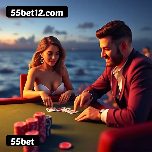 Jogos de Mesa Premium 55bet - Blackjack, Roleta, Baccarat